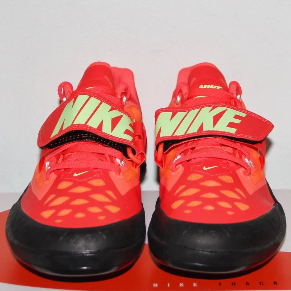 Nike Zoom Rotational 6 Throwing Shoes Mens 6 6.5 Bright Crimson Lime